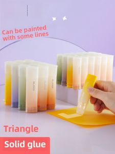 Deli No-Formaldehyde Triangle Jelly Glue Stick Large Capacity High-adhesive Solid Glue for Office Children Handcraft Students Use