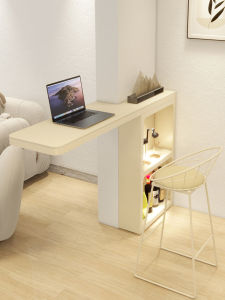 Cream Style Bar Counter For Home Living Room Partition Side Cabinet Sideboard Cabinet Integrated Balcony Hanging Bar Casual Small Bar