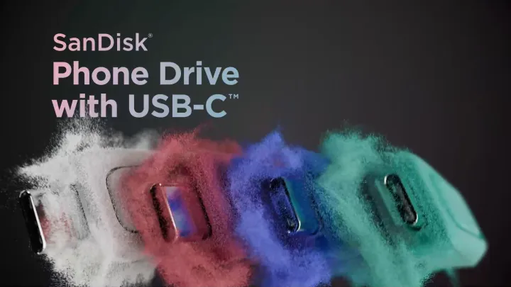 SANDISK® Phone Drive with USB-C™ for smartphones, tablets, and computers (64GB/ 128GB/ 256GB/ 512GB/ 1TB)