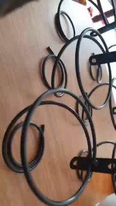 6Pcs/Set Wine Rack Wall Mounted Wine Bottle Holder Display for Bar Exhibition Storage