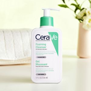 Cerave Foaming Amino acid Facial Cleanser Suitable for all skin including sensitive and oily gentle skin 236ml