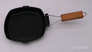 ( BISA COD ) PROMO PANCI PANGGANG SQUARE GRILL PAN FOLDABLE SQUARE GRILL PAN 20CM