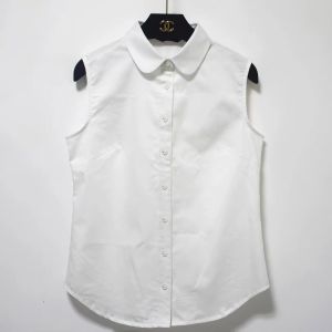 Áo Sơ Mi Không Tay Cổ Tròn Trang Trí Cổ Giả Thanh Lịch Thời Trang Công Sở Lót Polyester Dài Thường Xuyên Mùa Thu