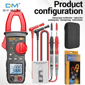 diymore Clamp Meter Thông minh kỹ thuật số Clamp Meter Độ chính xác cao AC DC Clamp Meter Backlit vạn năng 400mV 600A 4000/6000 Đếm vạn năng Đồng hồ đo điện áp