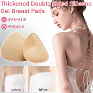 Thickened Double Sided Silicone Gel Breast Pads Double Sided Sticky Bra  Sweatproof Gather Manga Breast Pads