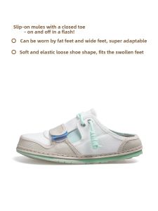 THEMULE | Ugly Cute Half Slides Comfortable Canvas Slip-Ons Enclosed Toe Outdoor Wear