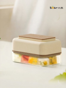 Bear | Khay Làm Băng Silicone Có Thể Ép Hộp Lưu Trữ