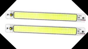 COB LED Interior Light Bar 2PCS - 84LEDs Ultra-Bright 6000K White Car Ceiling Lamp for Van Truck RV Camper Boat 12V-24V DC