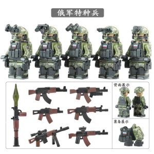 Compatible with LEGO building blocks Tương thích với bộ sưu tập nhân vật phản diện của lực lượng đặc biệt quân sự Lego quân đội Nga quân đội Mỹ quân nhân ACU vũ khí lắp ráp mô hình khối xây dựng