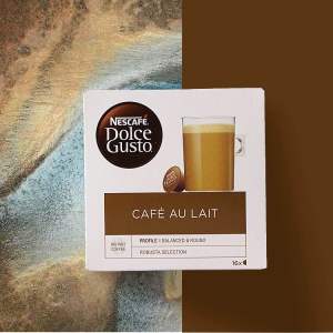 HỘP 16 VIÊN NÉN NESCAFE DOLCE GUSTO VỊ CÀ PHÊ SỮA AU LAIT NHẬP UK DATE 31/05/2026