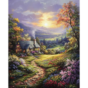 Jigsaw Puzzle for Adults 500/1000/1200/2000PCS Forest Path Scenery Paper Puzzle Home Wall Decoration Gift Idea