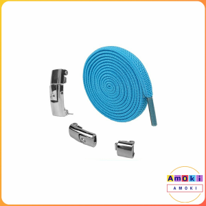 1 pair 8MM elastic shoelaces no tie lazy shoe laces lock Laces Kids Adult Outdoor Sneakers Shoelace