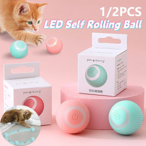 Smart Electric Cat Ball Toys Automatic Rolling Cat Toys Training Self-moving Kitten Toys for Indoor Interactive Playing Toys