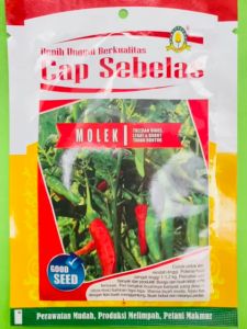 Benih Cabai Rawit MOLEK isi 10gr dari CAP SEBELAS F