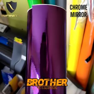 stiker skotlet ungu violet chrome mirror sticker ungu candy glossy metalic