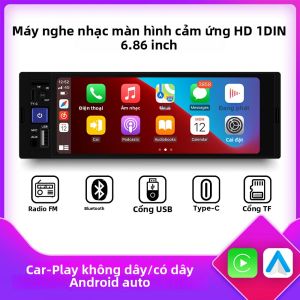 Đầu CD Xe Hơi 1 DIN 6.86 Inch Với CarPlay Android Auto Hệ Thống Giải Trí Đa Phương Tiện MP5 AUX USB Type-C FM Camera Đa Năng