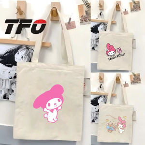 TFO My Melody by Sanrio Universe Character Canvas Tote Bag Versatile Ideal College School Tote Bag