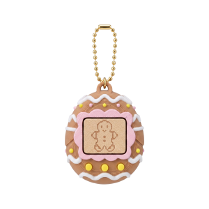 1 Pack 5cm 3D Printed Eco-Friendly PLA Tamagotchi Style Fidget Keychain Nostalgic Clicker Bag Charm with Sturdy Gold Bead Chain