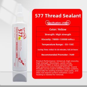 CUTORIN | Sealant Adhesive Liquid Plastic Metal Pipe Thread Sealing Agent Removable Anti-Leakage High Temperature Anaerobic Adhesive