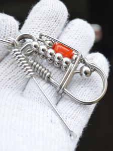 Handmade 316 Stainless Steel Welding Wire Bird Keychain Car Key Holder Mens Automotive Waist Hanging Lock Buckle Circle Charm