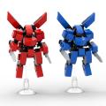 SIMAIJIE | Đồ Chơi Xây Dựng Máy Móc Mini Red Blue Pacific Rim. 