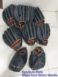 Sports In Style Baseball Gloves 9 pcs One Set PU leather