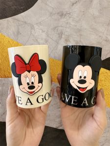 2024 New Arrival Gargle Cup Couple Mens and Womens High-End For Home Cute Cartoon Tooth Cup Student Dormitory Toothbrush Cup