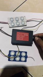MODUL BLITZ PESAWAT 2 OUTPUT STELAN NYALA FLIP FLOP + 2 LED 6 MATA `12VOLT/24VOLT