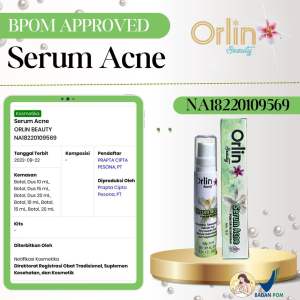 ACNE SERUM/SERUM JERAWAT/SERUM BOPENG/SERUM BPOM/SERUM ORLIN
