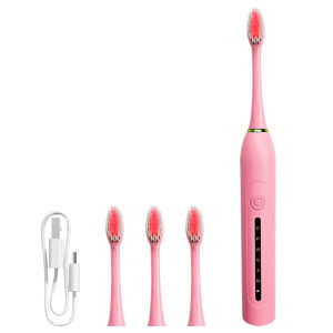 TONGWODE | TOWODE Smart Electric Toothbrush Timing Tooth Brush USB Rechargeable Teeth Clean Whitening Sonic Toothbrush With Replacement