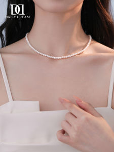 DAISY DREAM | Simple 925 Sterling Silver Freshwater Pearl Necklace