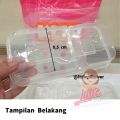 (Isi 25pcs) (RL1B) Thinwall Klir Rectangle Long Food Grade Super Bening 750ml. 