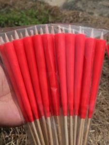 Exquisite Large Quantity Affordable Red Candle No Smoke Bamboo Stick Candle for Home Buddha Offering And Wealth Deity Offering
