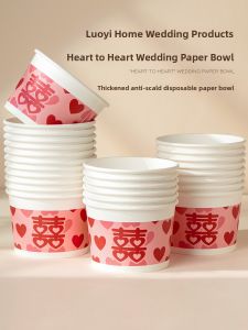 LORiCA | Wedding Use Round Thickened Paper Bowls
