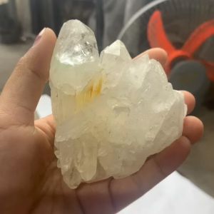 chùm thạch anh pha lê trắng tự nhiên nguyên sinh đá Việt P13