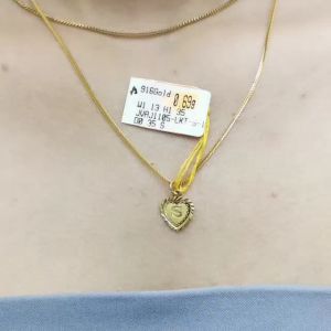 JIN JING LOKET HURUF S (PADU)EMAS 916 0.63G-1.03G UP