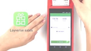 GZQIANJI COD All in One Android 8.1 Handheld PDA Printer Smart POS Terminal Wireless Portable Printers Intelligent Payment Terminal Function Bluetooth WiFi 3G Communication Support Loyverse POS GrabMerchant app