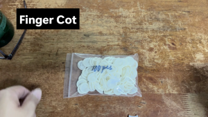 Salon Art Nail Disposable Finger Cover Finger Protect Natural Rubber Finger Cot Non-Slip Anti-Static