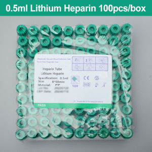 100pcs Micro Blood Collection Tube 0.5ml 1ml Lithium Sodium Heparin EDTAK3 for Human Animal Veterinary Consumables