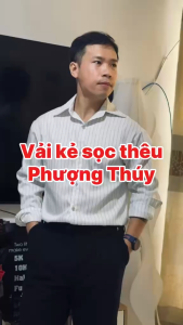 Vải kẻ sọc ngang Phượng Thúy khổ ngang 1m50 chuyên may sơmi quần tây vest blazer và thời trang nam nữ