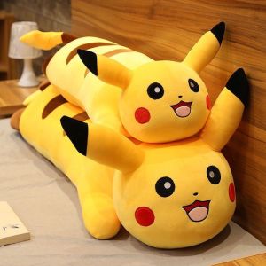 Gấu Bông Gối Ôm Hình Pikachu KHỔNG LỒ Làm Từ Vải Nhung Nì Siêu Đáng Yêu Ngộ Nghĩnh Size 1m1 1m22 - HAUNNISHOP.VN