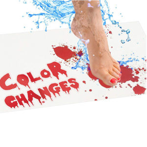 Halloween Bathroom Mats When Exposed To Water Floor Mat Non-slip Rugs Color Changing Household Horror Bloody Footprints Carpet