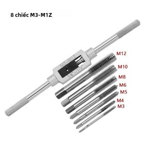 Cờ Lê Có Thể Điều Chỉnh Tay Cầm Chữ T Thép Tốc Độ Cao Xay Tập Bộ Hệ Mét Tua Vít Ren Gõ Khoan Tay Bộ Dụng Cụ