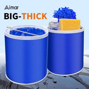 Foldable Bucket: Large Capacity 11L Portable Folding Bucket Fishing Bucket Car Wash Bucket Camping Beach Fishing Multifunctional Bucket