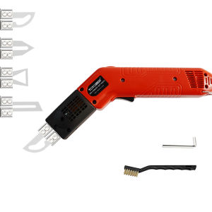 Dao Điện Cắt Tự Làm - Máy Cắt Nhiệt Dùng Cho Vải Dây Thừng Xốp Đai Làm Mát Bằng Khí Kèm 4 Lưỡi Dao Màu Đỏ Dây Nguồn 3m