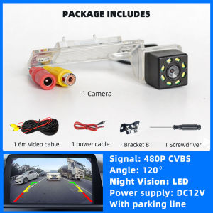 Rear View Backup Camera Reverse License Plate Light Parking Fits VW Touareg Tiguan Jetta Bora for Porsche Cayenne for Audi TT