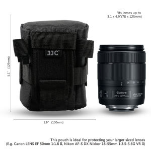JJC Camera Lens Bag &Belt Waterproof Lens Case Storage Pouch for Canon Nikon Sony Fujifilm DSLR Backpack Photography Accessories