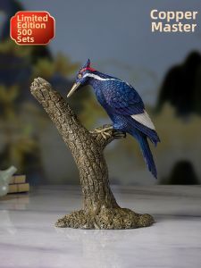 TONGSHIFU | Ivory Woodpecker Decorative Statue for Home