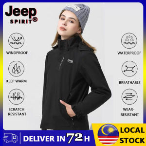 【2-3 days arrive!!!】JEEP SPIRIT Windproof and Waterproof Hiking Jacket For Women