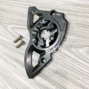 Cover Gear Depan CNC CARBON / KARBON  Yamaha Xabre - Vixion - R15 - R25 - MxKing - DLL Tutup Depan Gear Full CNC